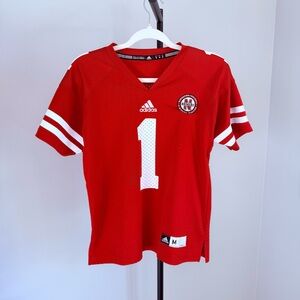 Nebraska Huskers Adidas #1 Jersey Red Unisex Medium NCAA Football